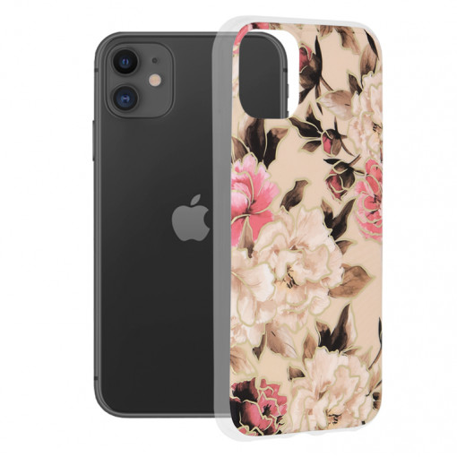 Husa Telefon Iphone Techsuit Marble Series Mary Berry Nude