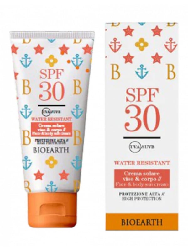 Crema Solara SPF 30 Fata Si Corp Rezistenta La Apa 100ml Bioearth