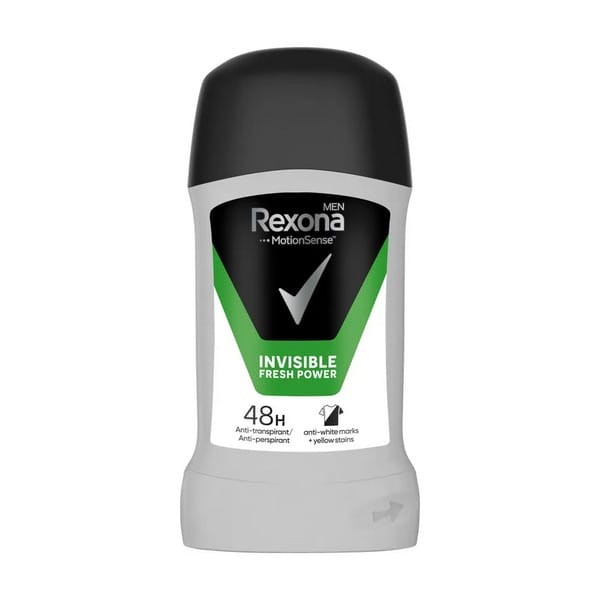 Deodorant Anti Perspirant Stick Rexona Men Invisible Fresh Power X