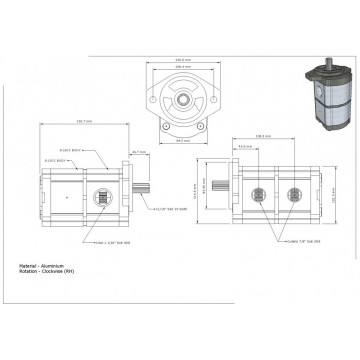 PLP20 7 2 01W4 LOB OC 20 7 2 L Pompa Hidraulica Cod CASAPPA