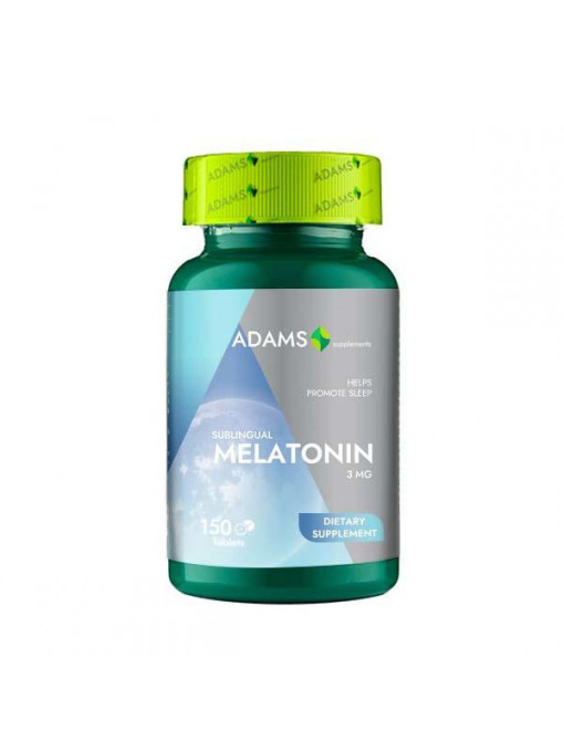 Adams Sublingual Melatonin Mg Supliment Alimentar Tablete