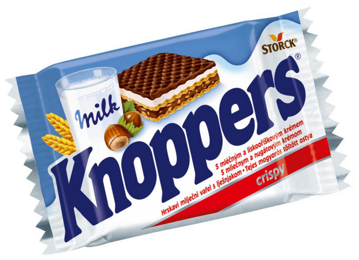 Napolitane Cu Lapte Si Alune X G Knoppers