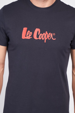 Lee Cooper Tricou Barbat Din Bumbac Cu Logo Aplicat