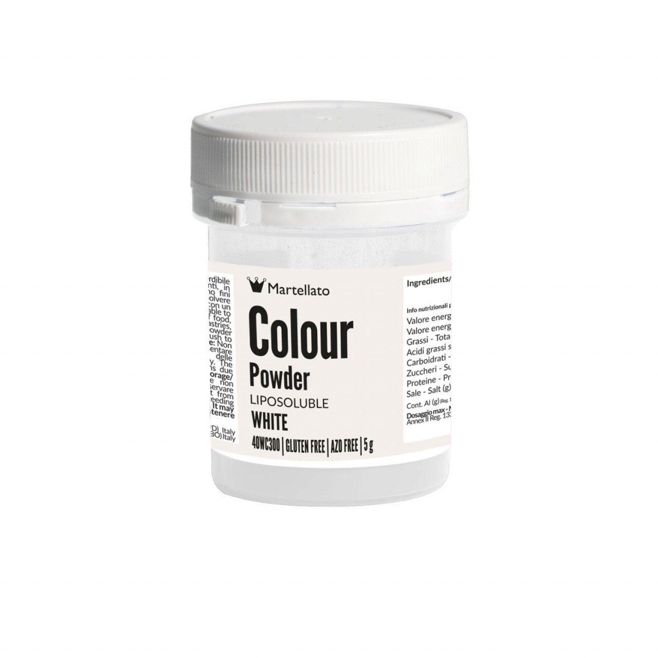 Colorant Alimentar Liposolubil Pudra Alb 5 Gr Azo Free