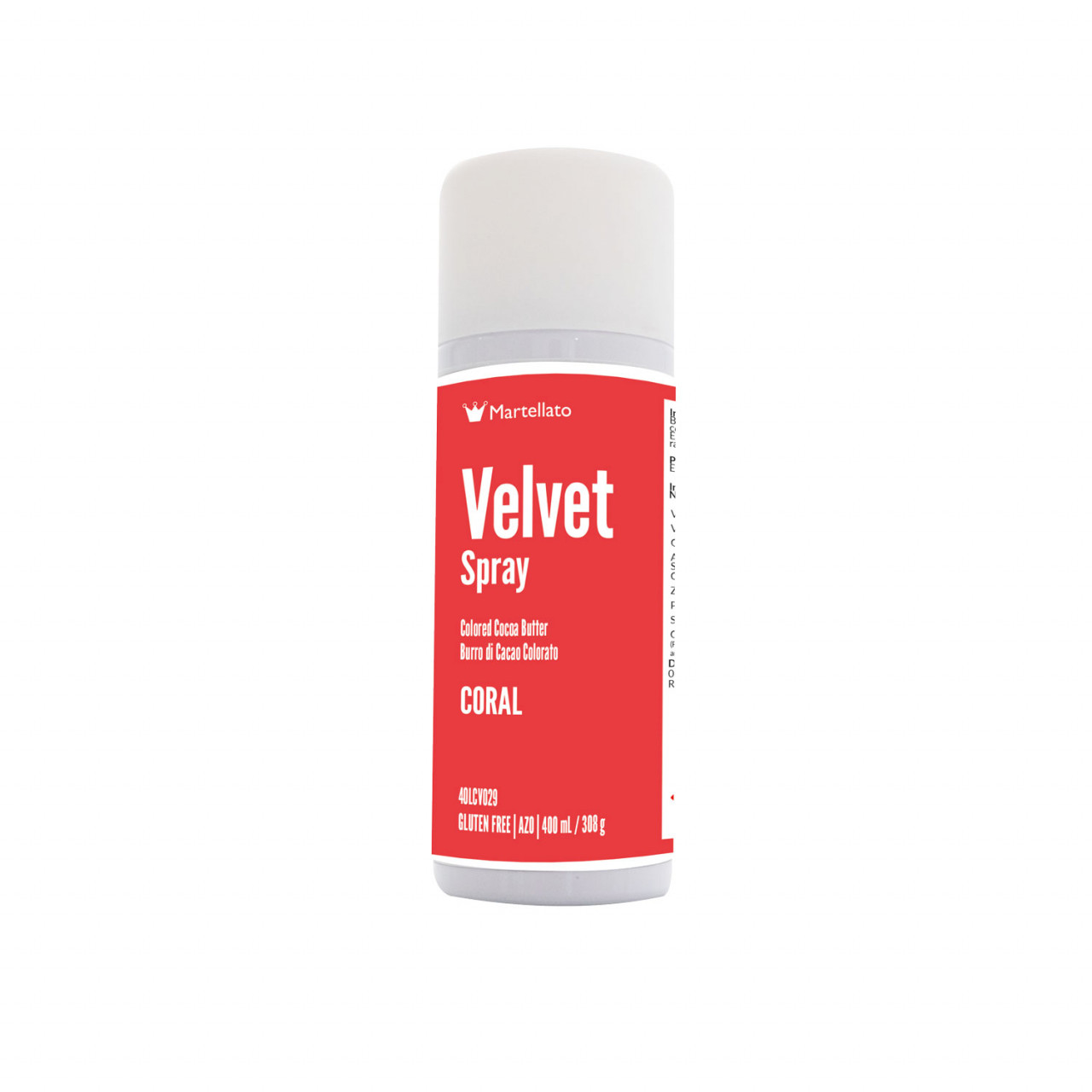 SPRAY VELVET Colorant Alimentar Corai Fara E171 400 Ml