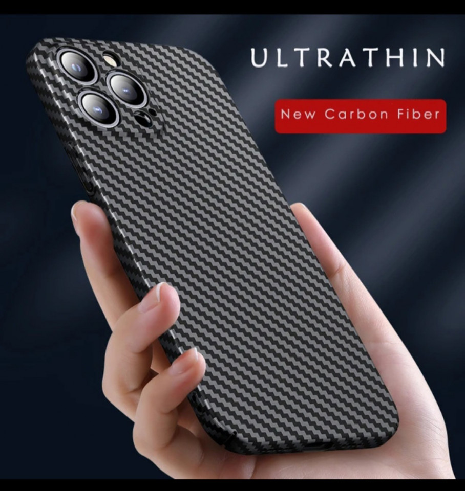 Husa Protectie Din Kevlar Pentru Iphone Pro Din Fibra De Carbon