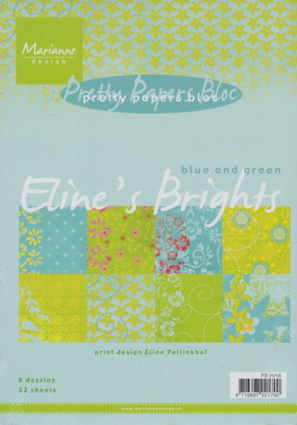 Marianne Design Pretty Paper Bloc Eline S Brights PB7018