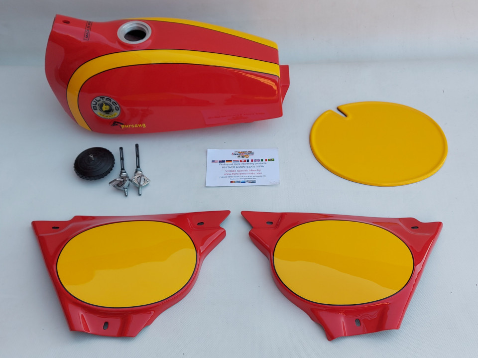 Bultaco Pursang Mk Complete Body Kit Gas Tank And Side Panels Number