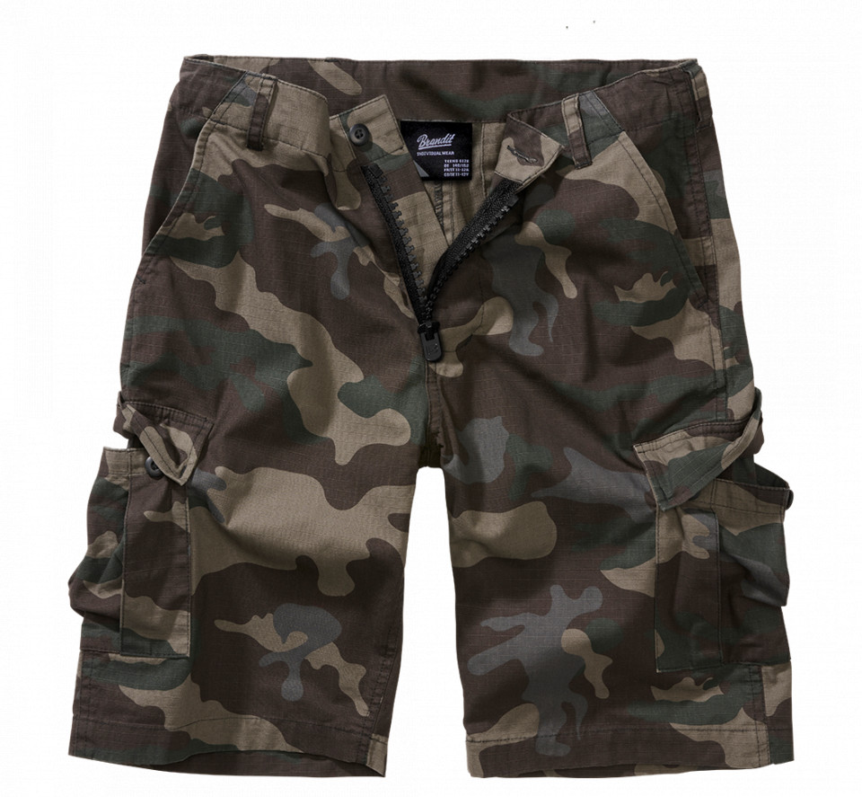 Bermude Copii Bdu Ripstop Brandit Dark Camo