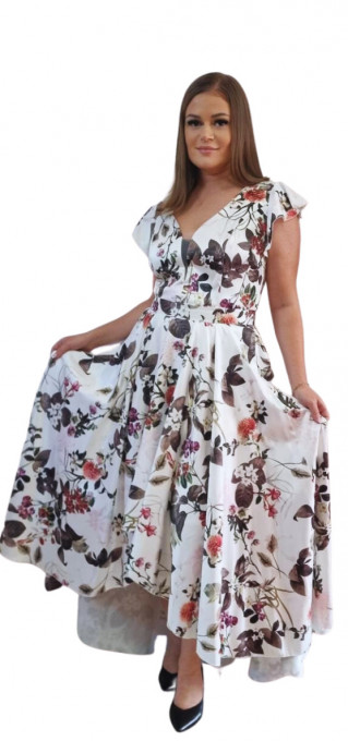 Rochie Eleganta Cu Imprimeu Floral