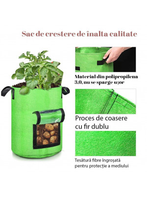 Sac De Cultivare Reutilizabil Pentru Legume Si Fructe