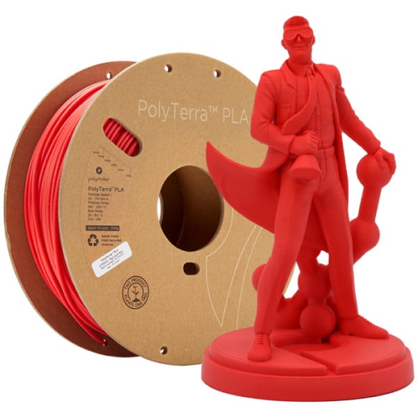 Filament Polymaker Polyterra Pla Lava Red Dinbox