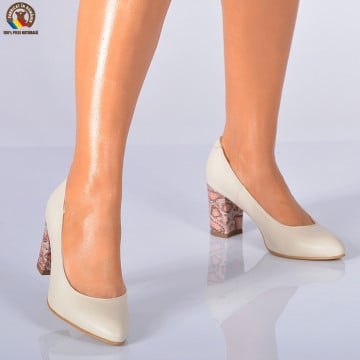 Pantofi Cu Toc Piele Naturala Haiti Nude Need Shoes