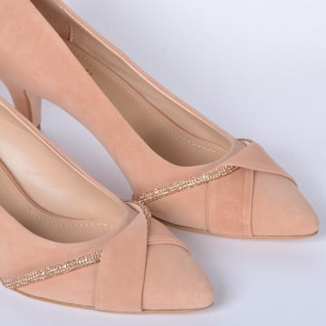 Pantofi Cu Toc Piele Naturala Denise Nude Need Shoes