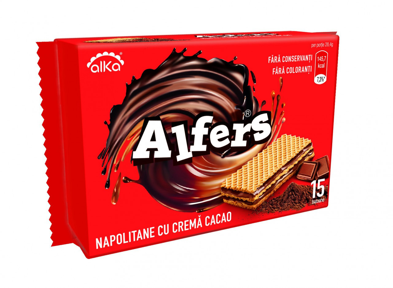 Napolitane Cu Crema De Cacao ALFERS 170g