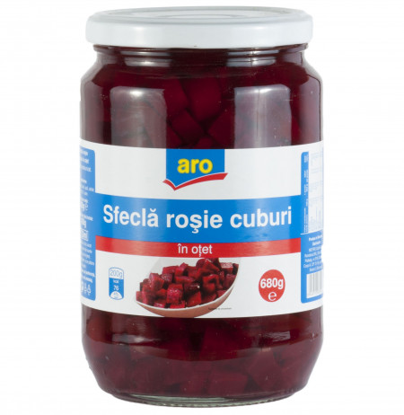 Sfecla Rosie Cuburi In Otet ARO 680g