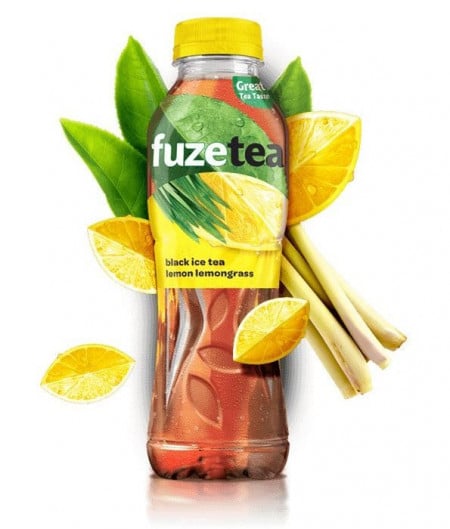 Ice Tea Black FUZETEA Lemon Lemongrass 12x500ml