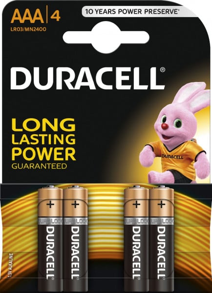 Baterii AAA LR3 Alkaline DURACELL Basic 4buc