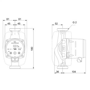 Pompa De Circulatie Grundfos Alpha3 32 80 180 H Max 8 M Q Max 4 Mc