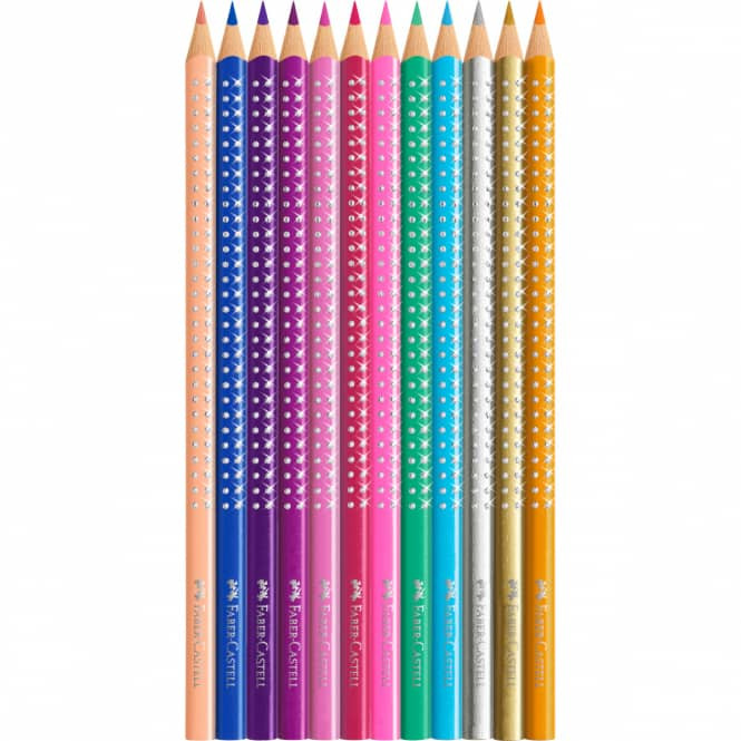 Faber Castell Drvene Bojice SPARKLE GRIP 1 12 Metalna Kutija