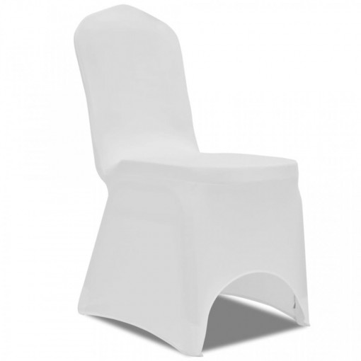 Husă de scaun elastică, 50 buc., alb