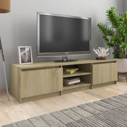 Comodă TV, stejar Sonoma, 140 x 40 x 35,5 cm, PAL