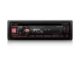 ALPINE CDE-201R RADIO CD/USB, ROSU/VERDE - Img 1