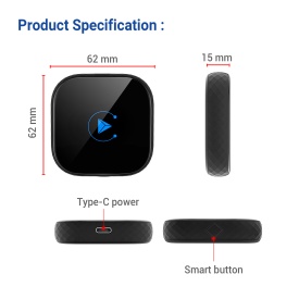 ADAPTOR CARPLAY ANDROID AUTO CP85 PRO WIRELLESS - Img 3