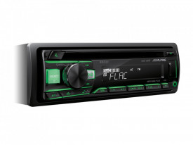 ALPINE CDE-201R RADIO CD/USB, ROSU/VERDE - Img 3