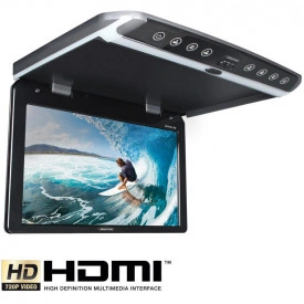 OHV101-HD MONITOR DE PLAFON HD ULTRA-SLIM 25,6CM (10,1″) CU USB, AMPIRE