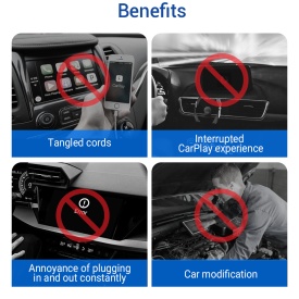 ADAPTOR CARPLAY ANDROID AUTO CP85 PRO WIRELLESS - Img 5