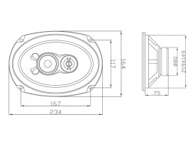Difuzoare auto Blow Wh-6916 Ovale 6/9 - Img 2