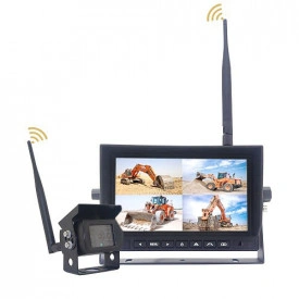 MONITOR 7" CU Camera Wireless TFT7HDW , 4CH 4SPLIT 12/24V - Img 1