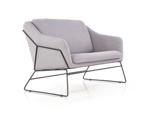 Canapea Soft 2 XL Gri Deschis /Negru - Img 5