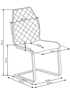 Scaun K 265 Negru+Maro - Img 10
