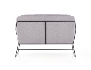 Canapea Soft 2 XL Gri Deschis /Negru - Img 2