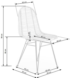 Scaun Gradina K 337 Rattan Natural - Img 9