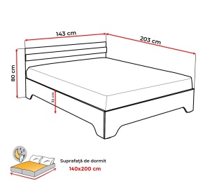 PAT DELIA CU PICIOARE 140/200 PIN ANTICHIZAT - 215 - Img 3