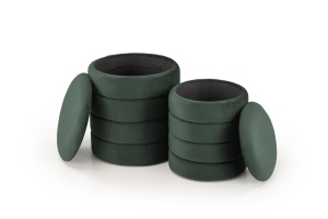 Pufa Pacho Verde Inchis (Set 2 Buc) - Img 2