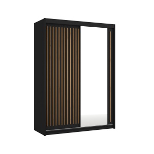 Dulap Atena 2 Usi 203 Negru+Riflaj Wotan - Img 1