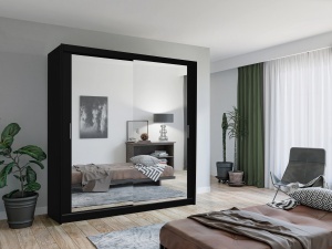 Dulap Hera 203 Negru Mat - Img 1