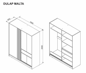 Malta Nuc-Fungo Dulap 1.6m - Img 2