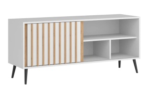 Comoda Rtv Blanco Alb + Wotan - Img 3