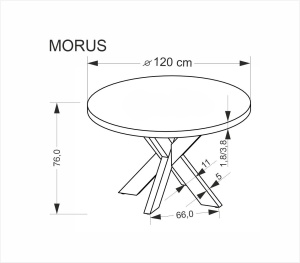 Masa Morus Rotunda Stejar - Img 10