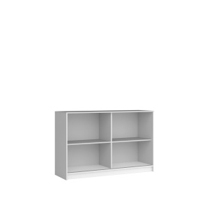 Comoda Atena Alb+Riflaj Gri - Img 2