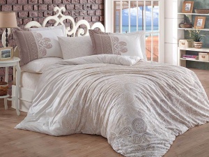 Lenjerie Pat 2 persoane Hobby Irene – Beige