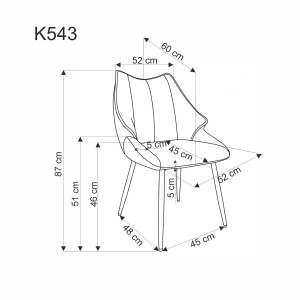 Scaun K 543 Bej - Img 9