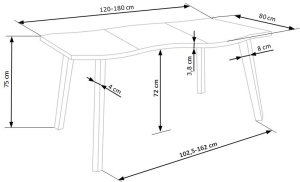 Masa Dickson 120/180 - Img 11