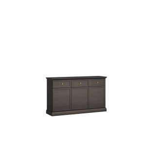 Anabela Grafit Negru K3D3S Comoda 3U+3S