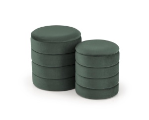 Pufa Pacho Verde Inchis (Set 2 Buc)